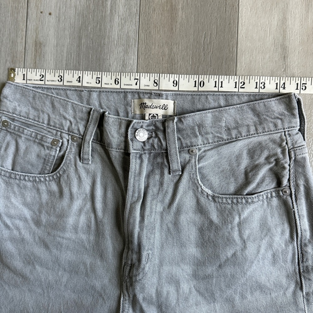 Madewell Straight Leg Jeans in Light Gray - Picture 8 of 10